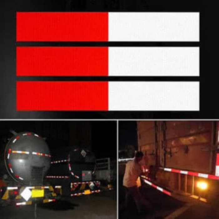 Stiker Reflector Pemantul Cahaya Stikcer Reflective Warning Sign Merah