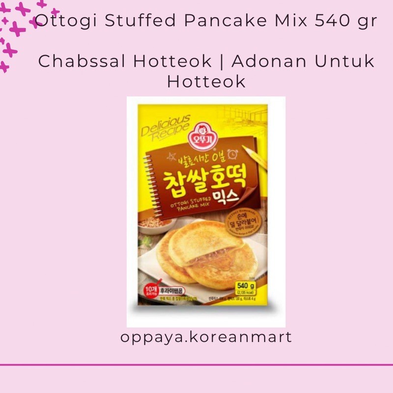 

Ottogi Stuffed Pancake Mix 540gr | Chabssal Hotteok | Adonan untuk Hetteok
