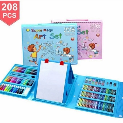 

Art Set 208 Pcs Watercolor Crayon Spidol Menggambar Seni Marker Pena Set Anak Lukisan Seni Set Alat Anak-anak untuk Gift Set Alat Tulis Kantor perlengkapan Crayon