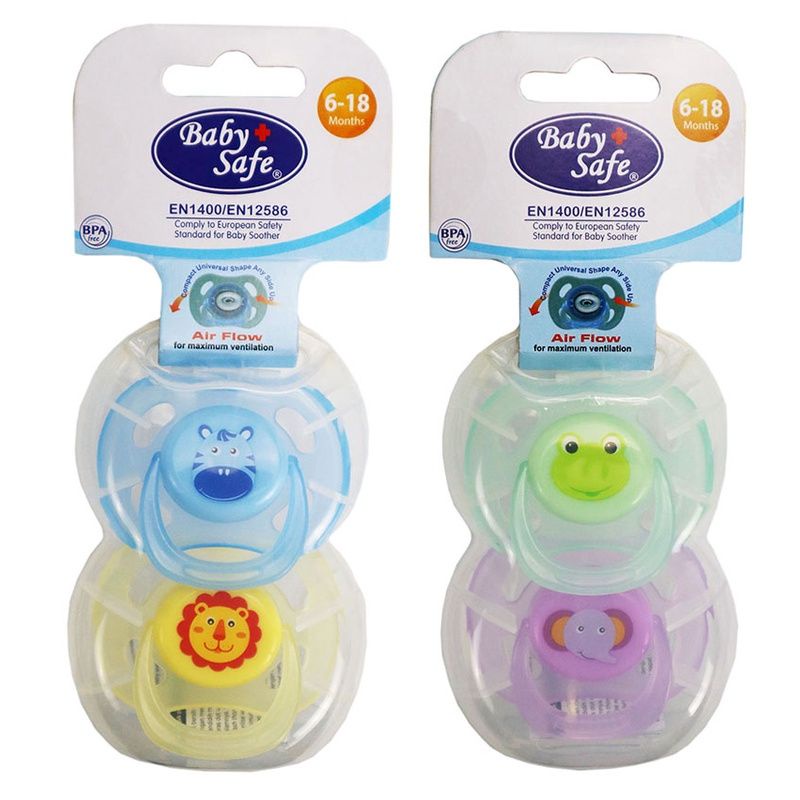 Baby Safe Air flow Pacifier S M 0+ 6+ bulan empeng bayi isi 2 PC01S PC02M