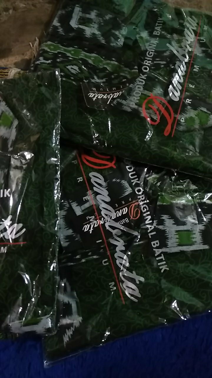 Kemeja Batik Danabrata Lengan Panjang Motif Mega Hijau Size M L Xl Xxl Model Regular
