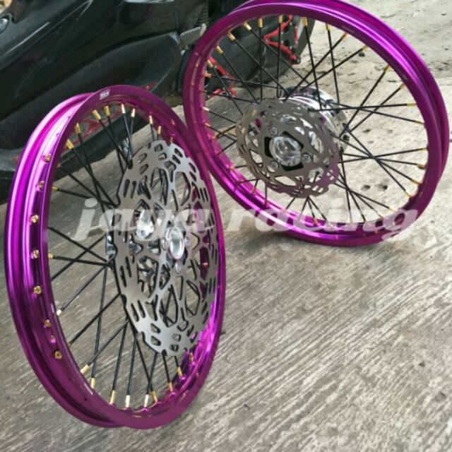 Sepaket velg ring 17 satria fu lama satria fu baru paket komplit plus stel velg jari jari