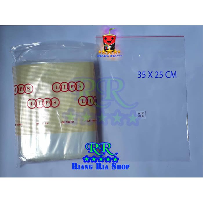 

PLASTIK KLIP TEBAL 25 X 35 CM KEMASAN BUNGKUS BAJU @ 100 LBR