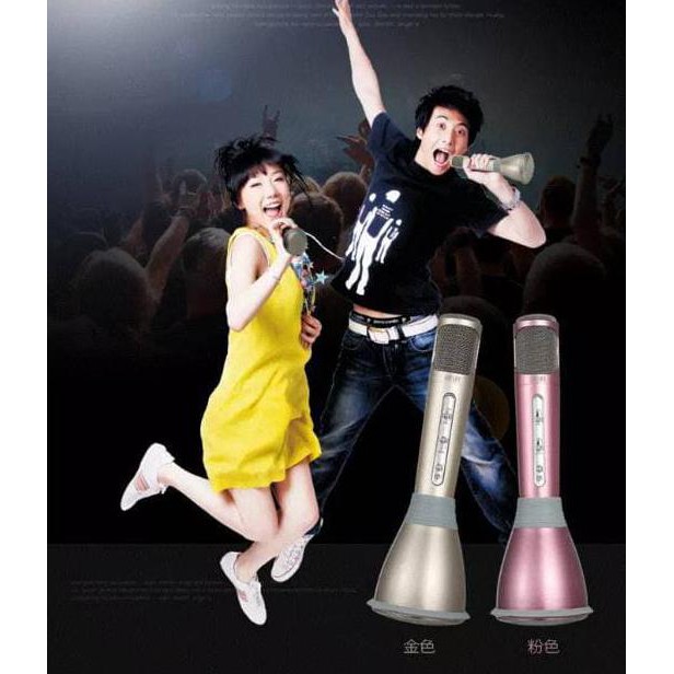 Terbaru Mikrofon Handphone Karaoke/Mic Bluetooth Speaker Handphone Berkualitas