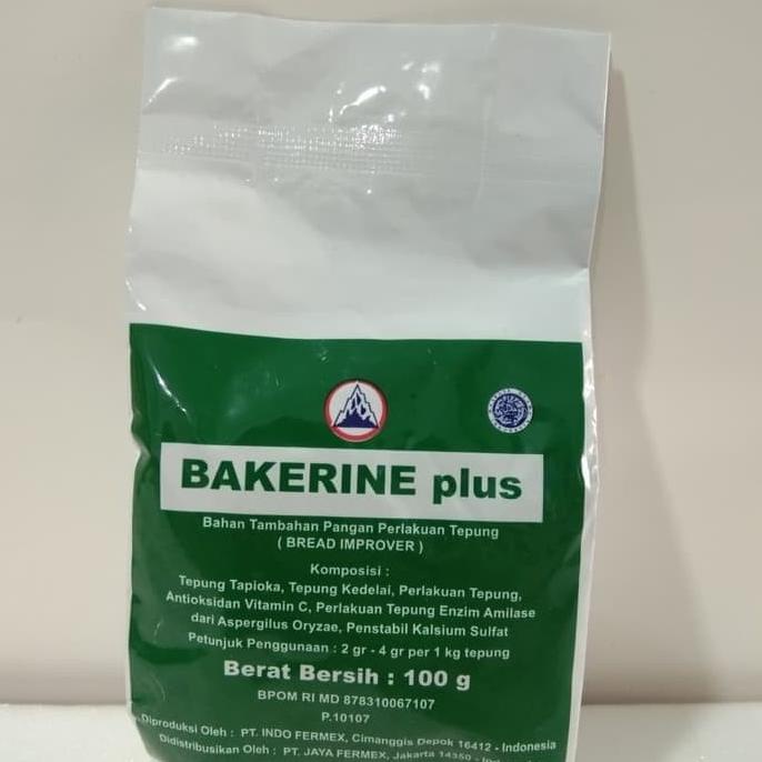 

Pelembut Roti - Bread Improver Bakerine Plus 100gr TERPERCAYA Kode 1158