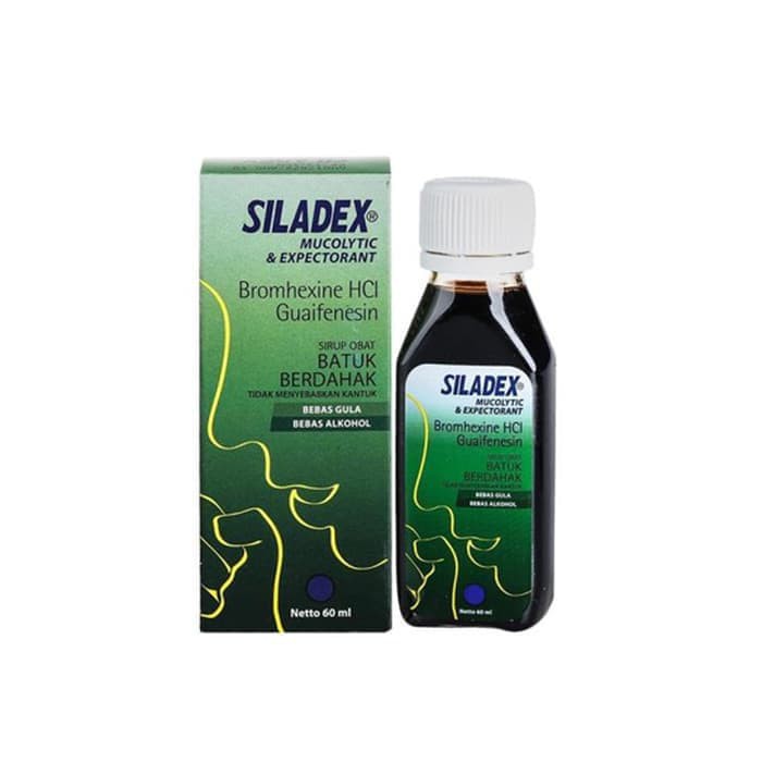 SILADEX MUCOLYTIC &amp; EXPECTORANT SIRUP 30, 60 &amp; 100 ML HIJAU (BATUK BERDAHAK)