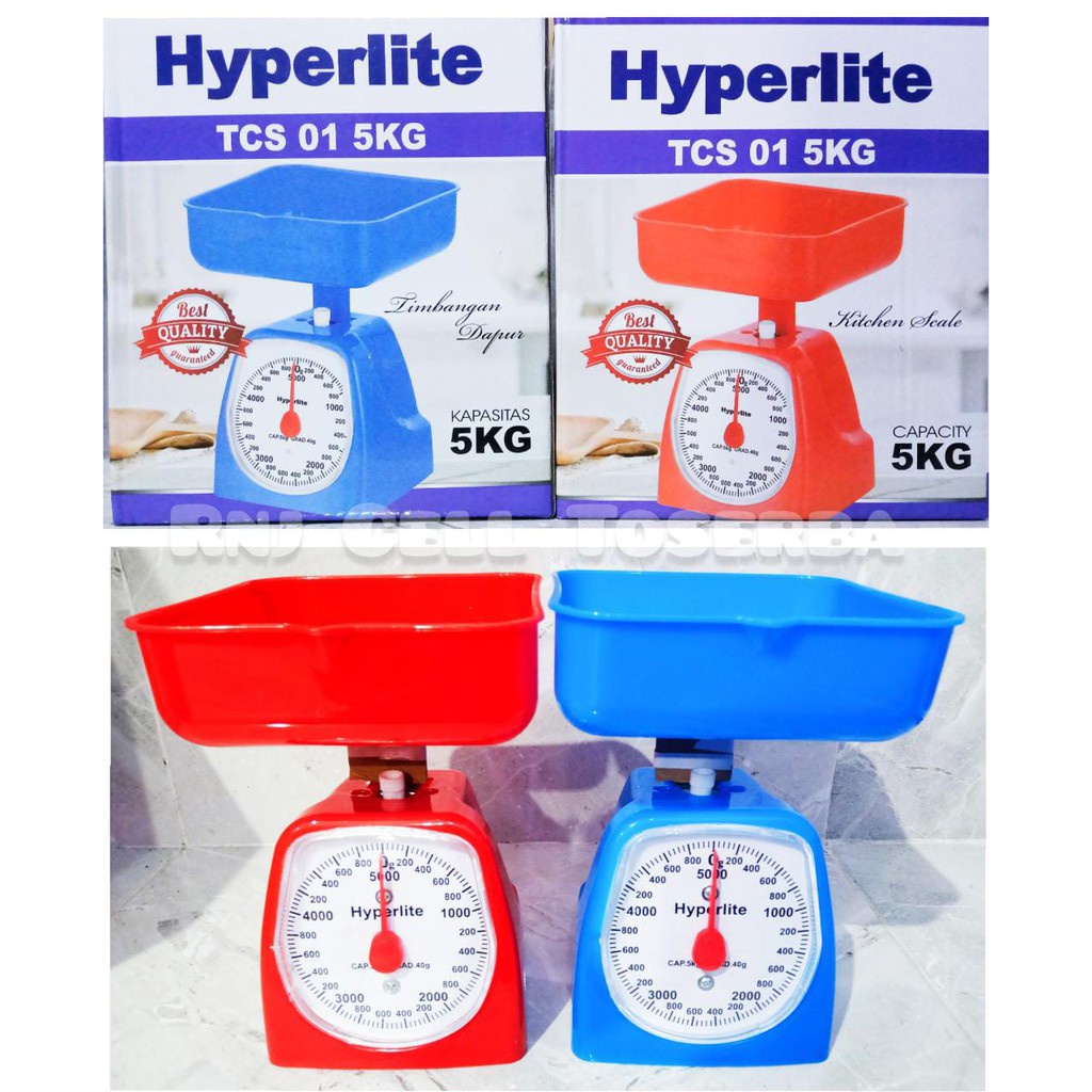 Timbangan Kue Dapur Kitchen Scale Analog Manual Kapasitas 2 / 3 / 5 KG Hyperlite TCS 01