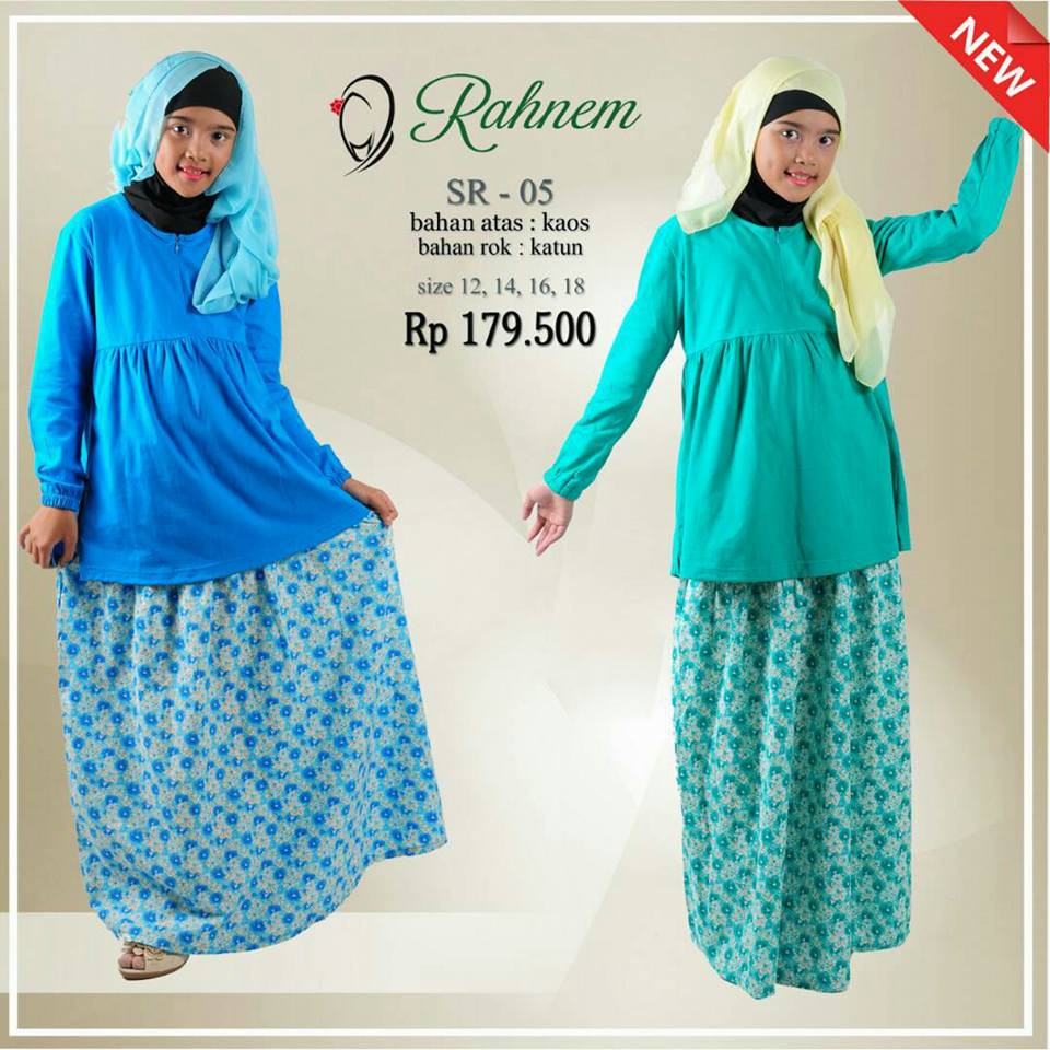 BAJU MUSLIM ANAK PEREMPUAN / RAHNEM SR - 05 / FASHION MUSLIM