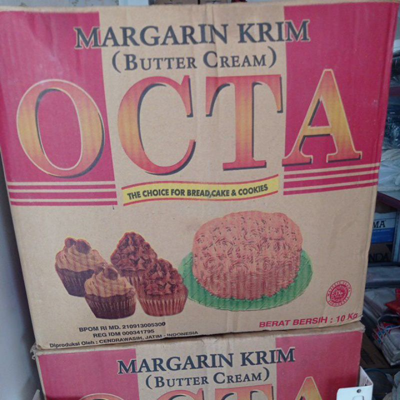 

octa butter cream kemasan 500 gram