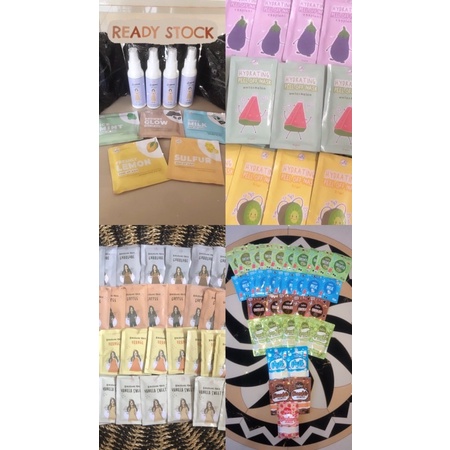 saffron dan masker peel off semangka