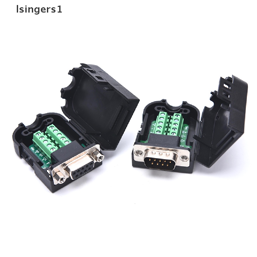 (lsingers1) Rs232 Konektor Breakout Terminal DB9 Male Female 9 Pin RS485
