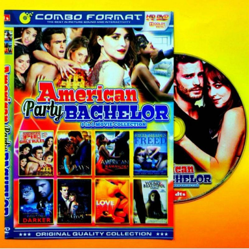 KASET KOLEKSI 8 JUDUL FILM ROMANTIS AMERICAN PARTY BACHELOR TERBARU - FILM ROMANTIS FIFTY SHADES TER