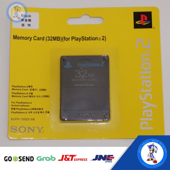 MC PS2/Memory card PS2 32mb hitam ORIGINAL Original original