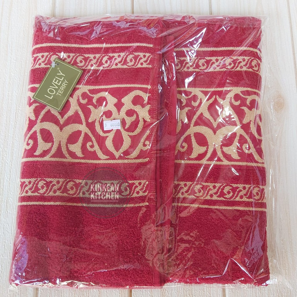 Handuk mandi Lovely Terry 70x140 Premium motif Halus