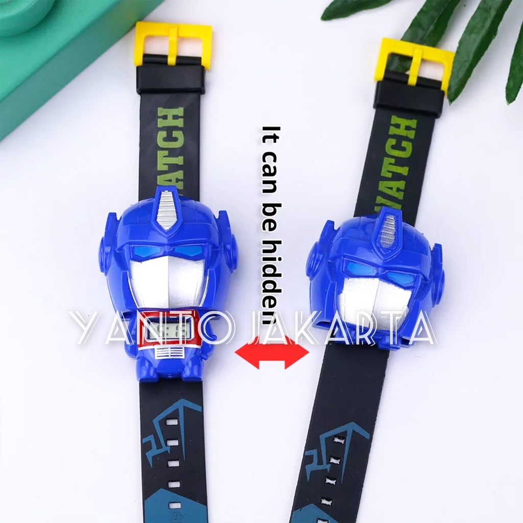 JAM TANGAN ANAK LAKI LAKI ROBOT TRANSFORMER