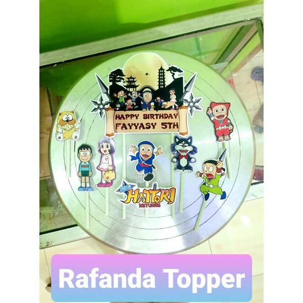 topper kue ultah toper ninja hatori custom
