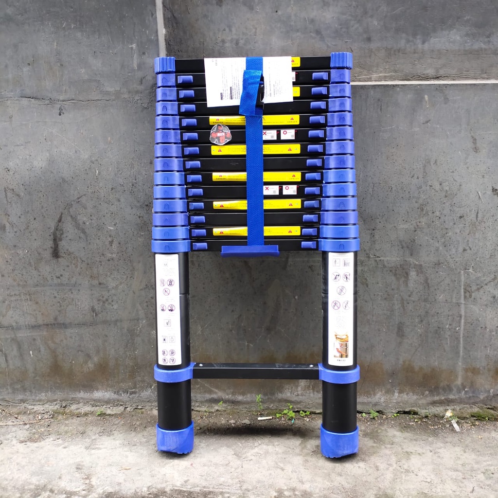 Tangga Teleskopik 4.4M AMG Tangga Lipat Aluminium Teleskopik 4.4M Single Telescopic Ladder 4.4 M Tangga Slorok Tangga Selorok
