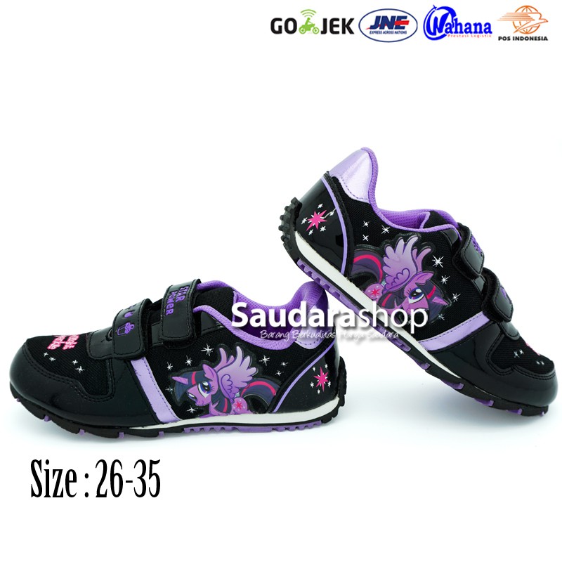 Sepatu LITTLE PONY / Sepatu Anak Little Pony [26-35] Hitam Ungu