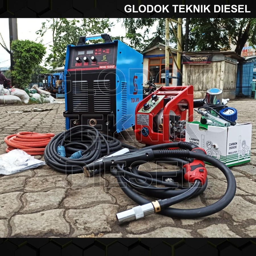 Jual Mesin Las MIG500 MIG 500 CO2 + Wire Feeder Welding MIG Machine