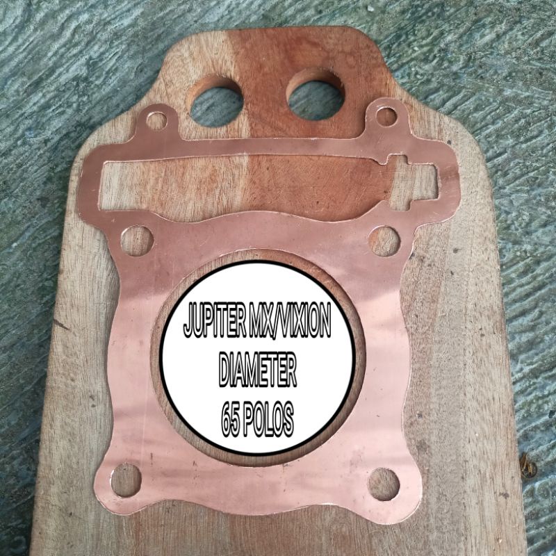 PAKING TEMBAGA BLOK HEAD VIXION/JUPITER MX TEBAL 0.5 MILI PERPAK TEMBAGA VIXION/JUPITER MX DIAMETER 