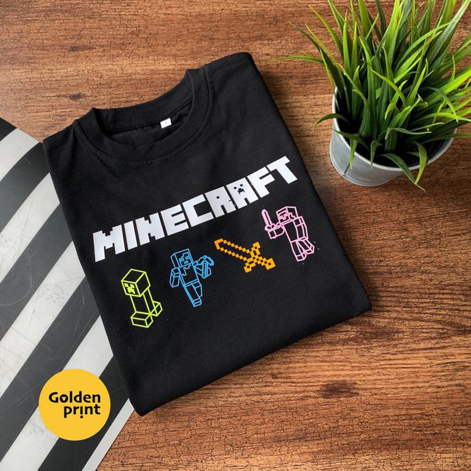 TERLARIS // KAOS MINECRAFT / MINECRAFT TSHIRT / KAOS LEGO SIZE DEWASA - 0 ORIGINAL