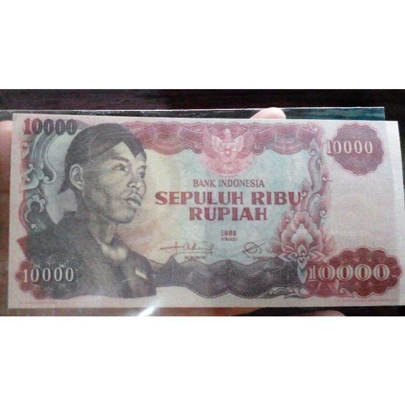 uang kertas 10000 seri sudirman repro