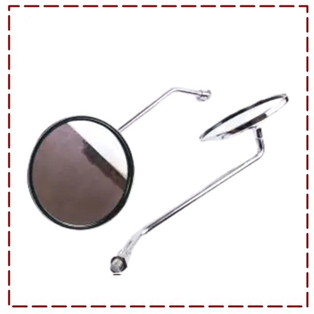 SPION RETO CLASSIC BULAT GAGANG PANJANG 18 CM CROM  CB DRAT HONDA