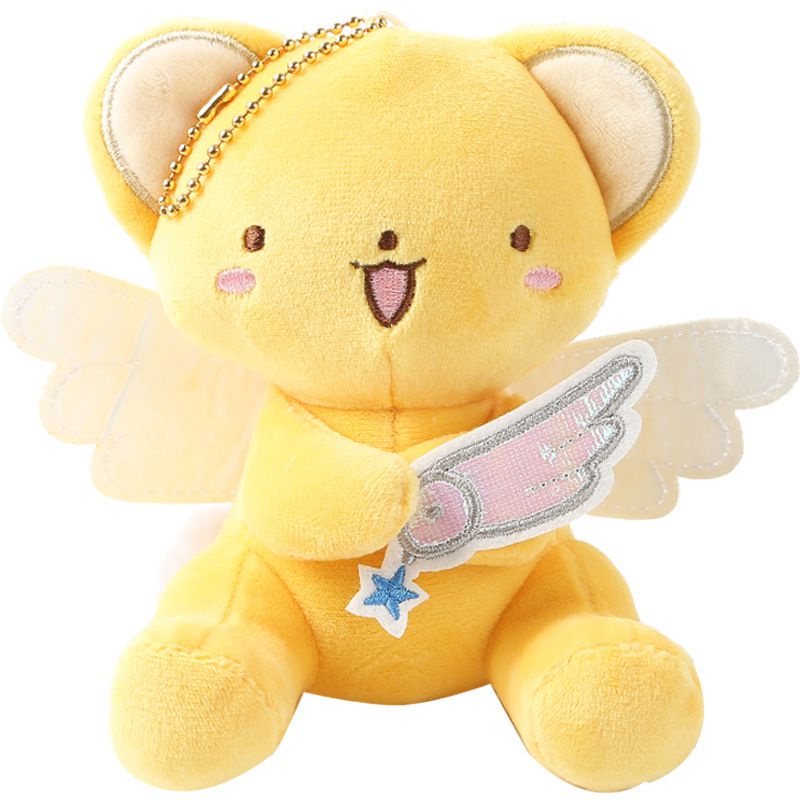 Card Captor Sakura Japanese Cartoon Pendant Magic Keychain Plush Toy Gift Peluche Bag Card Key Ring Women Kids Birthday Gift