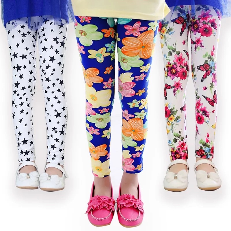 Legging Anak Perempuan Ukuran S M L XL XXL Celana Panjang Anak Celana Tidur Anak Bisa COD