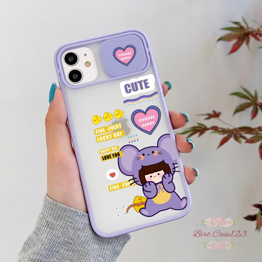 SOFTCASE SLIDE KAMERA HAPPY CUTE OPPO VIVO SAMSUNG XIAOMI REALME IPHONE ALL TYPE BC6486