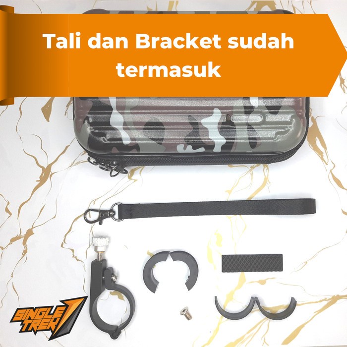 Tas Koper Sepeda Anti Pecah Mini Handlebar atau Bawah Sadel Grey