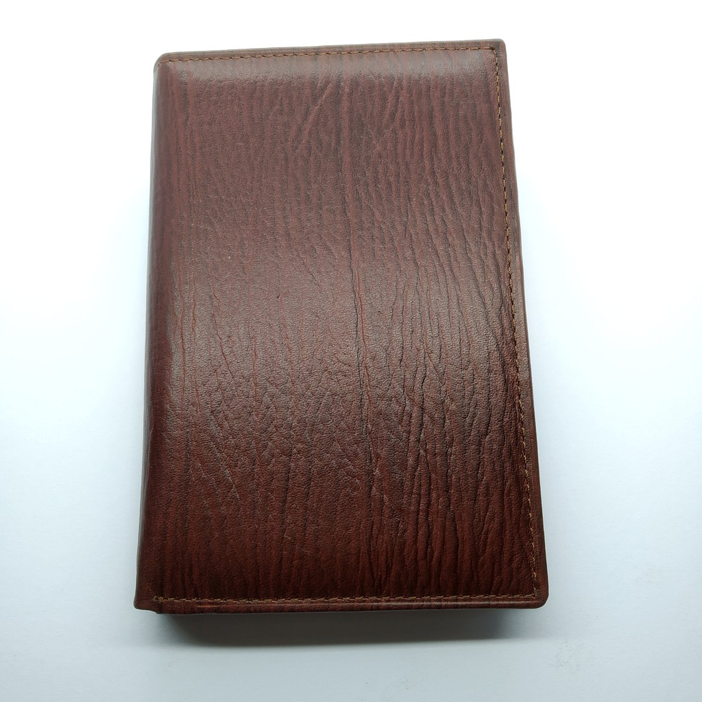 Dompet Kulit Asli 100% Kulit Sapi TAHAN API Kulit Motif Serat Kayu Merk Random / Acak