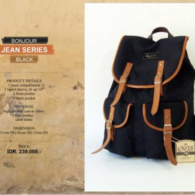Bonjour bag jean series