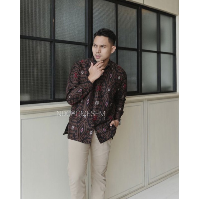 Baju Batik Premium Terbaru Batik Warna Hitam Batik Pria Lengan Panjang Batik Eksklusif Panjang Hitam