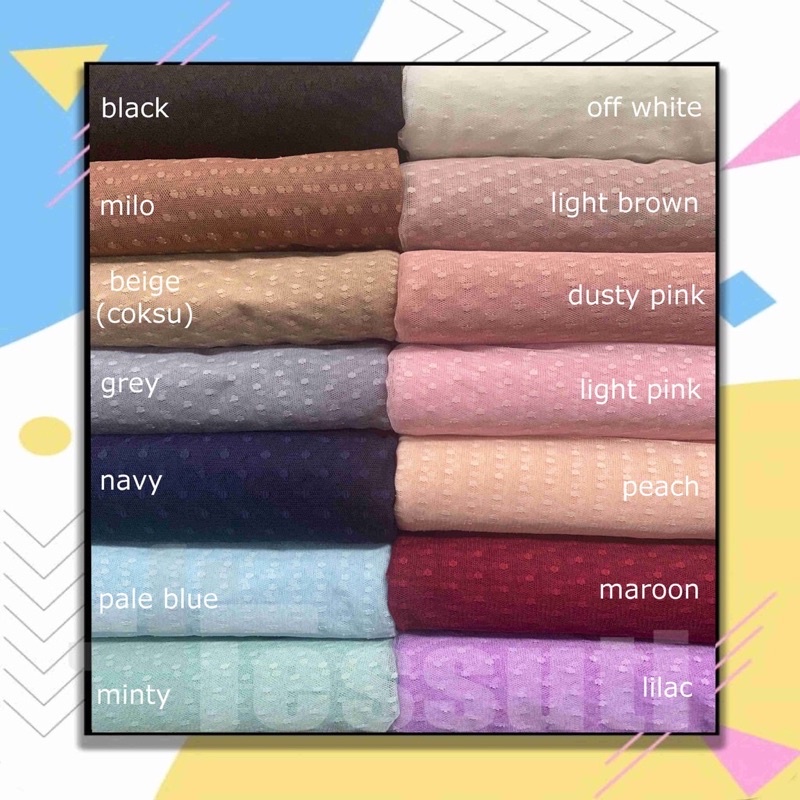 Kain bahan Tulle polkadot / bahan brokat DOT,bahan kebaya.