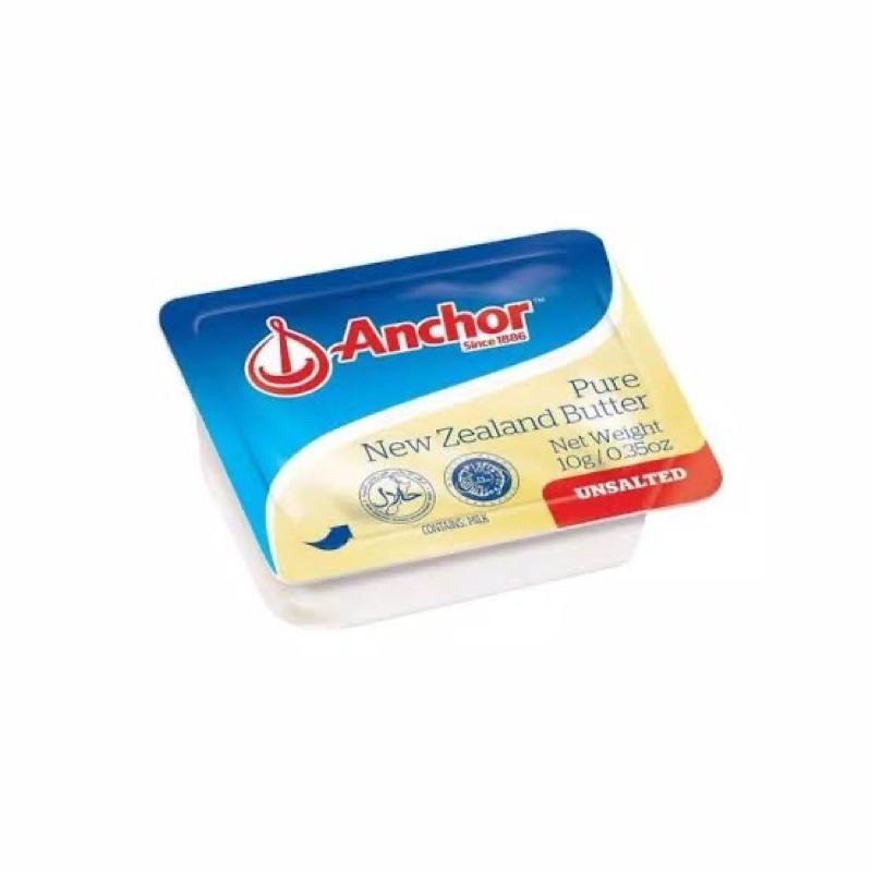 Anchor Unsalted Salted Butter MPASI bayi 10 pcs 7gr butter anchor mpasi butter MPASI butter bayi organik anchor unsalted anchor salted