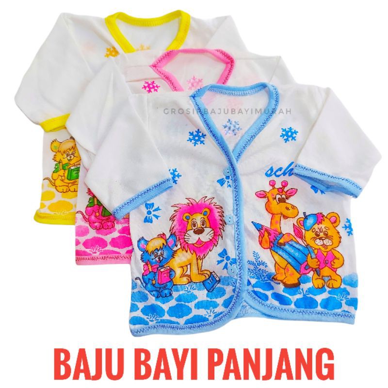 [GROSIR]  Baju Bayi lengan PANJANG newborn KATUN perlengkapan bayi baru lahir