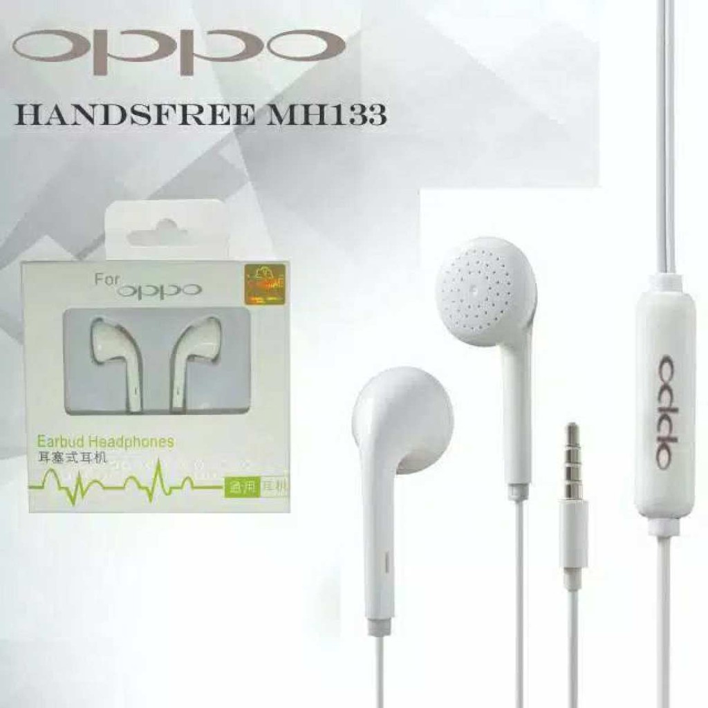 Headset OPPO mh 133 handset universal support all smart pone mh133 with microphone