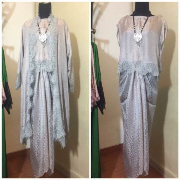 Dijual outer outer ikat set viscose Set polos batik rok batik Murah