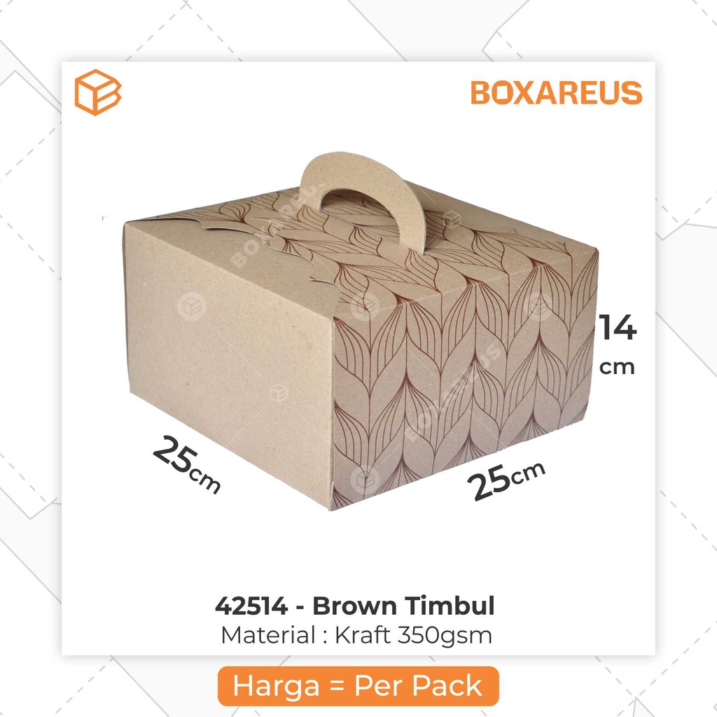 Cake Box, Kotak, Dus,  Multipurpose Box, Kotak Kue, Souvenir | 42514 BT (10pc)