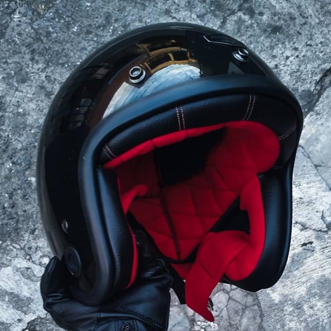 Helm Custom Classic CUSTOM 500 PREMIUM Retro Vintage - Fourtin Garage