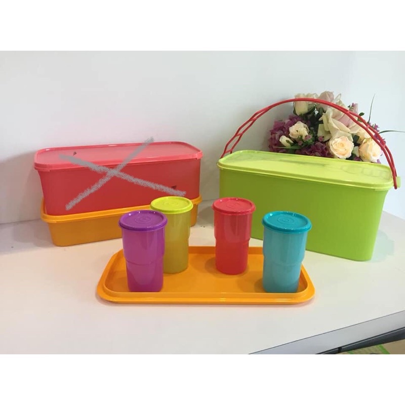 Tupperware rantang piknik set/ deep cary all with cariolier (1)