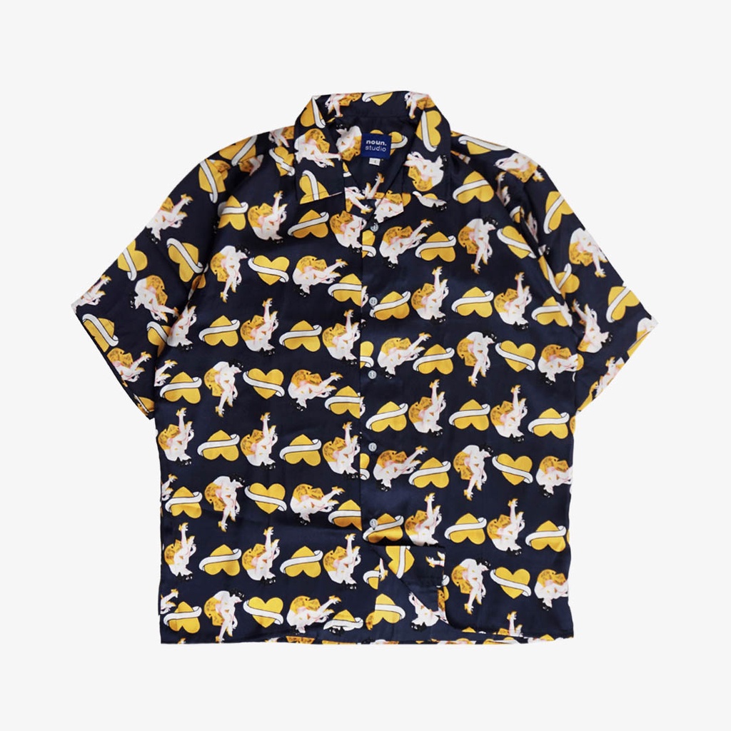 Noun Bowling Shirt Cupid Navy