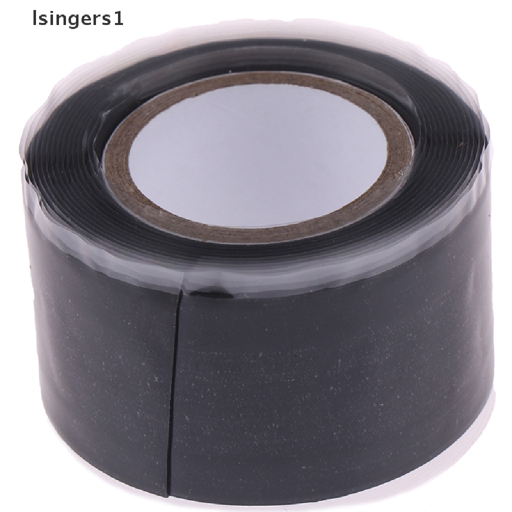 (lsingers1) Tape Karet Kuat Anti Air Warna Hitam 2.5cmx1.5m Untuk Reparasi