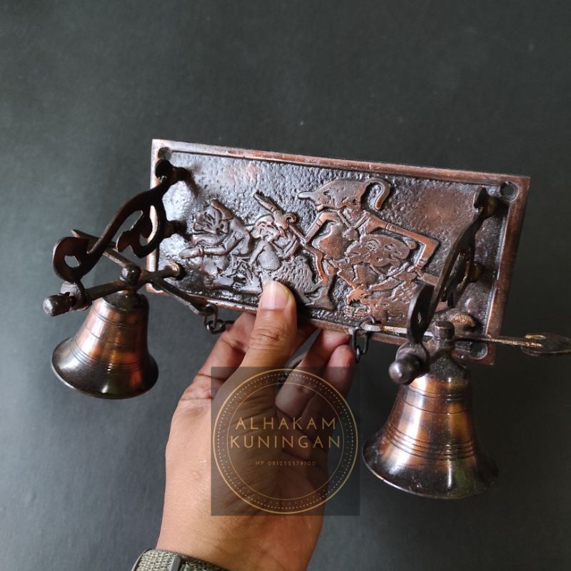 bel lonceng rumah kuningan double bel punokawan