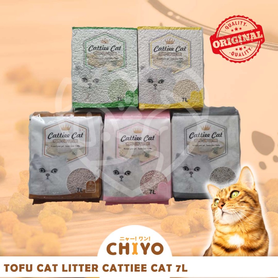 PASIR TOFU CAT LITTER CATTIEE CAT 7 LITER