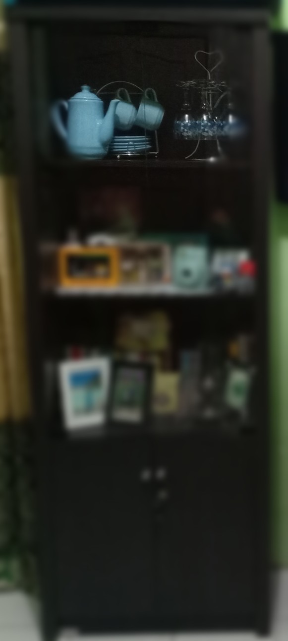 Lunar Furniture - Lemari Buku 3 Rak Pintu Swing Lbc 46