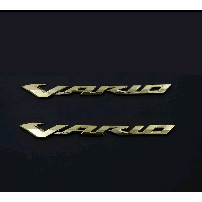 Emblem Honda Vario150 Vario125 Sepasang Kanan Kiri Emblem Vario 3D Timbul