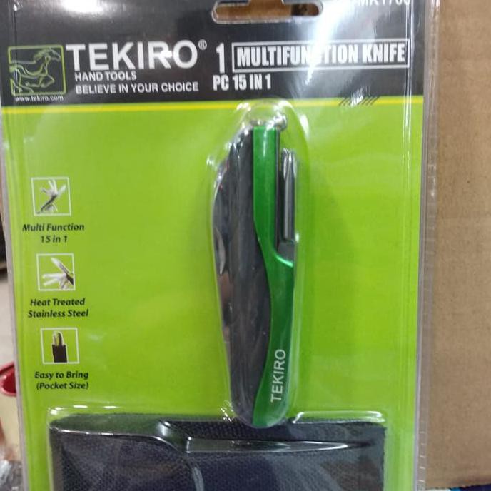 Siap Kirim | Tekiro Pisau Lipat Multifungsi 15 In 1 - Pisau Lipat Serbaguna 15 In 1