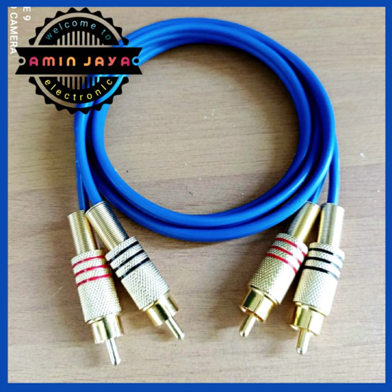 Kabel rca 2 ke 2 kabel canare 2 meter